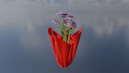 Cloth - Falling Vase 3d model