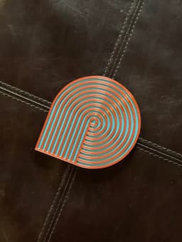 Concentric Circles 4 Retro Coaster 3d model