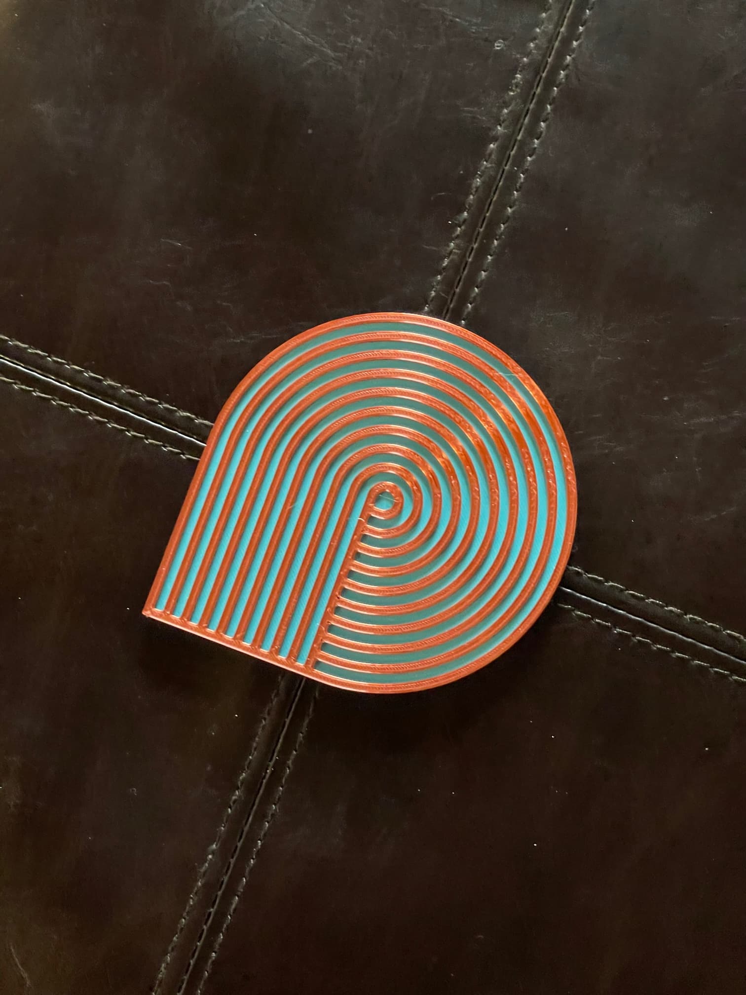 Concentric Circles 4 Retro Coaster 3d model