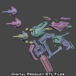 Si Fi Juno Blaster Overwatch 2 3d model