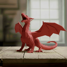 dragon lowpoly 3d model