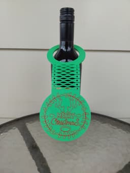 Christmas Wine Bottle Tags 3d model