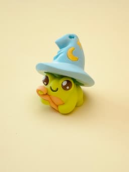 Mage Frog Clicker Keychain Fidget Toy 3d model