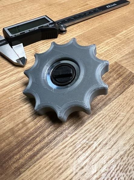 Thumb Wheel Ratchet Handle 3d model