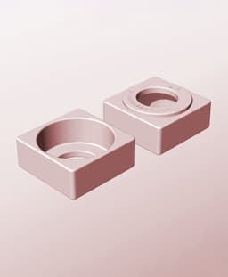 CS68-30-P Stackable pierced bin box module for creative decor 3d model