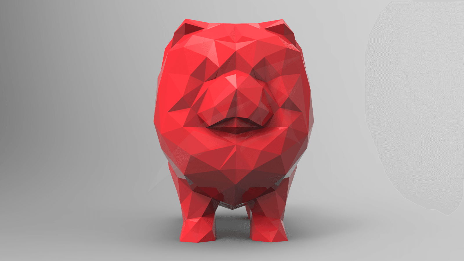 Low Poly ChowChow 3d model