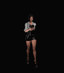 Female agent (Spy) v2 3d model