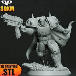 Armoured Punisher STL for 3D Printing ChibiSTL 3DXM 3d model
