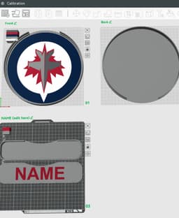 Winnipeg Jets Sign – LED Strip Compatible 3d model