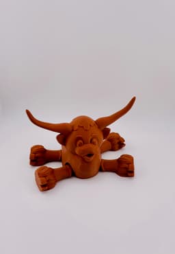 Longhorn Cow Flexi 3d model