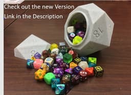 Screw Top D20 Dice Box 3d model