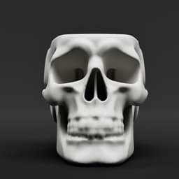 Skull Vase 3d model
