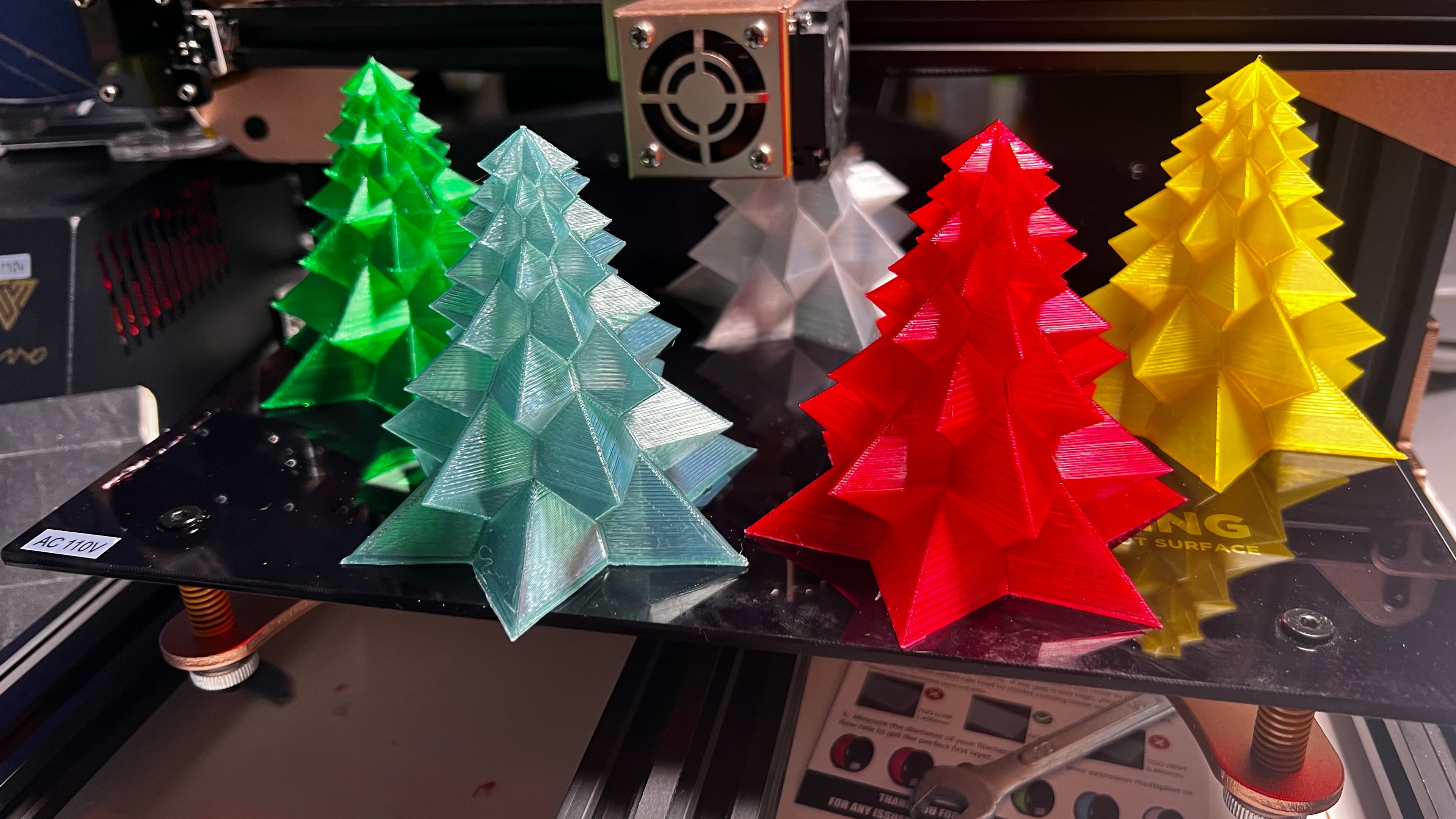 Christmas Tree Tea Light - Wide Version 3d model