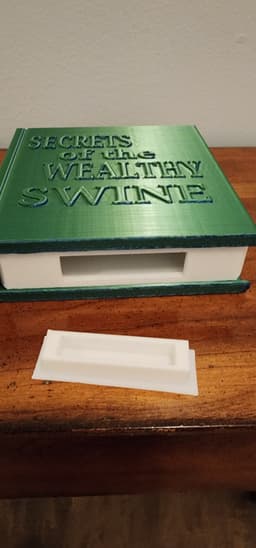 Secret Piggybank Book 3d model