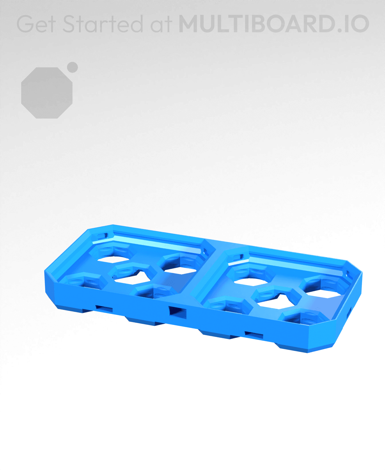 2x1 CU - Multibin Base Plate 3d model