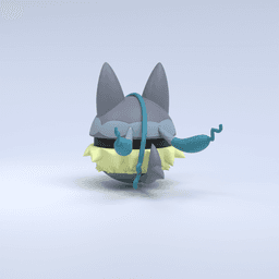 Lucario (Mega Z) Pokeball 3d model