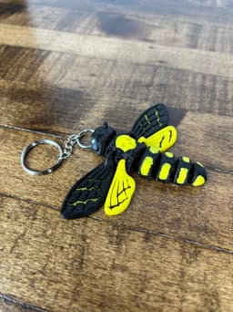 Death's Head Hawk-Moth Keychain 3d model