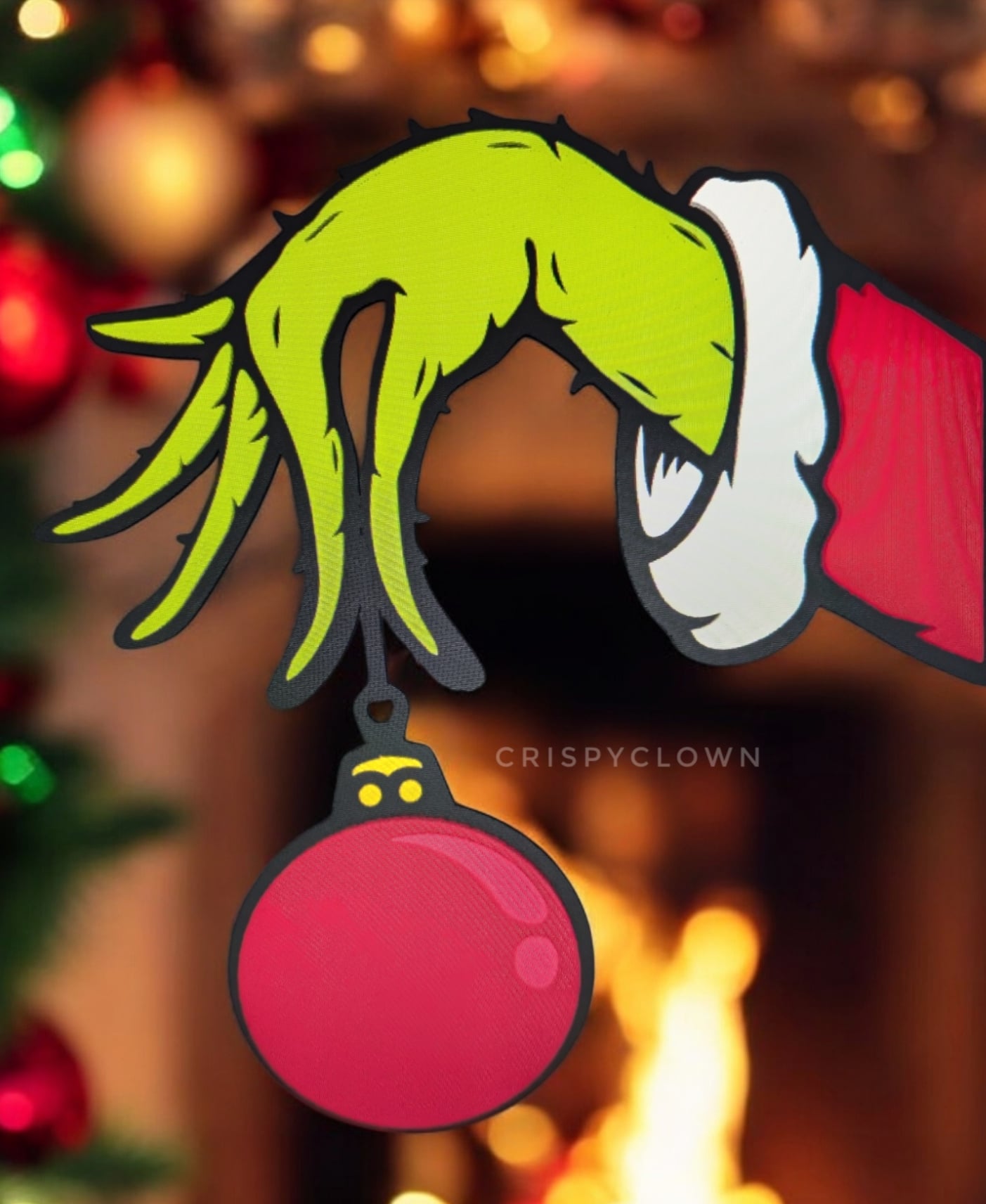 Grinch Arm Wall Decoration 3d model