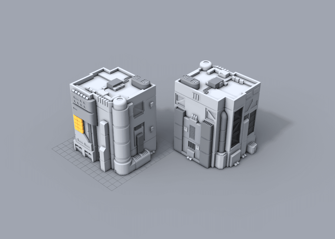 Sky Scraper Coretech Building 3d model