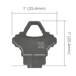 68 Key Cover // Embedded Print 3d model