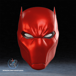 Red Hood Comic Helmet 3D Printer STL File 3d model