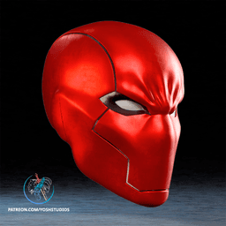 Red Hood Comic Helmet 3D Printer STL File 3d model