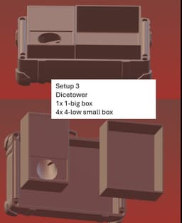 Suitcase for boardgaming or RPG 3d model