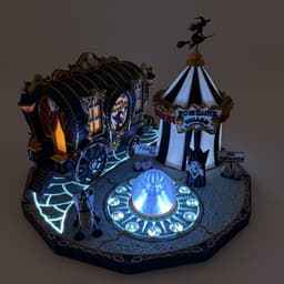 THE FORTUNE TELLER CARAVAN BUNDLE 3d model