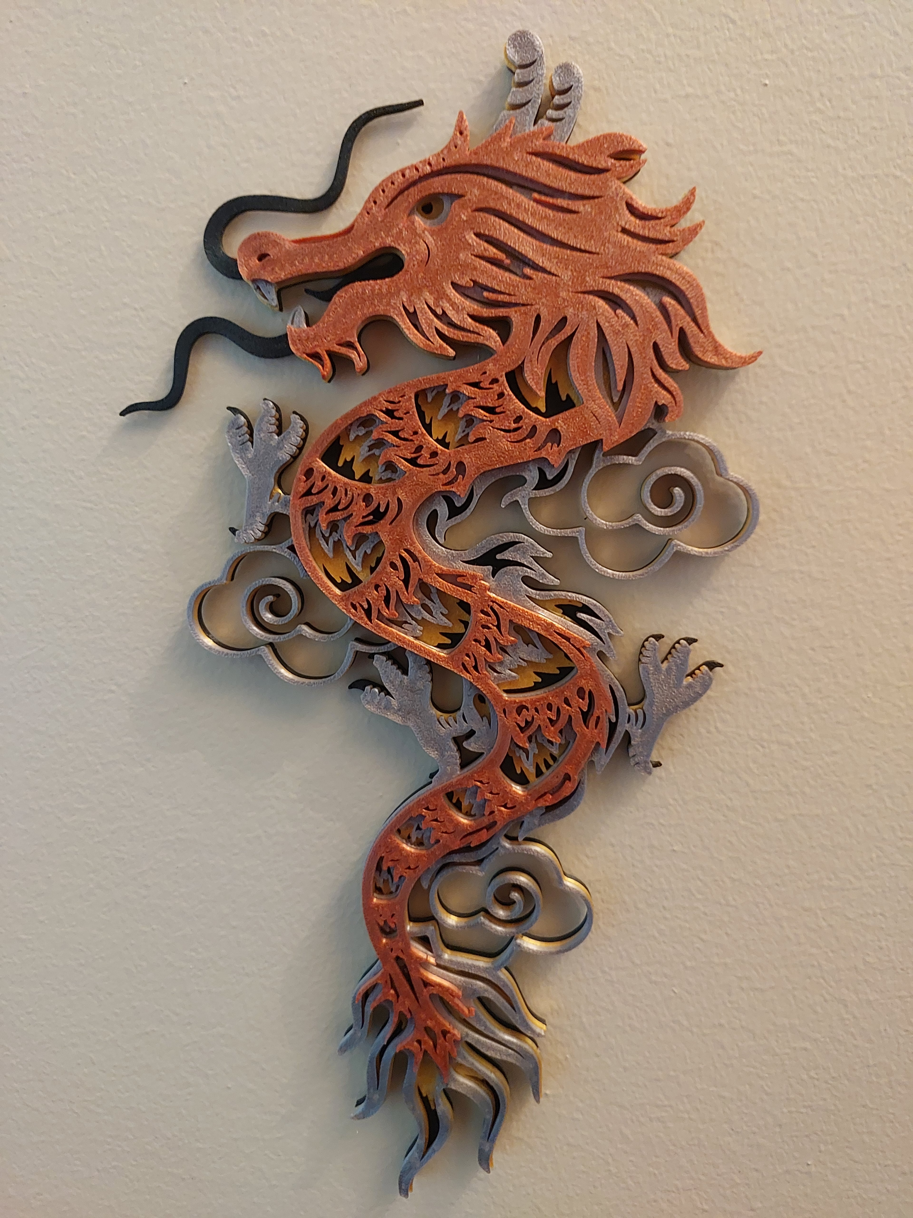 4 Layer Chinese Dragon 3d model