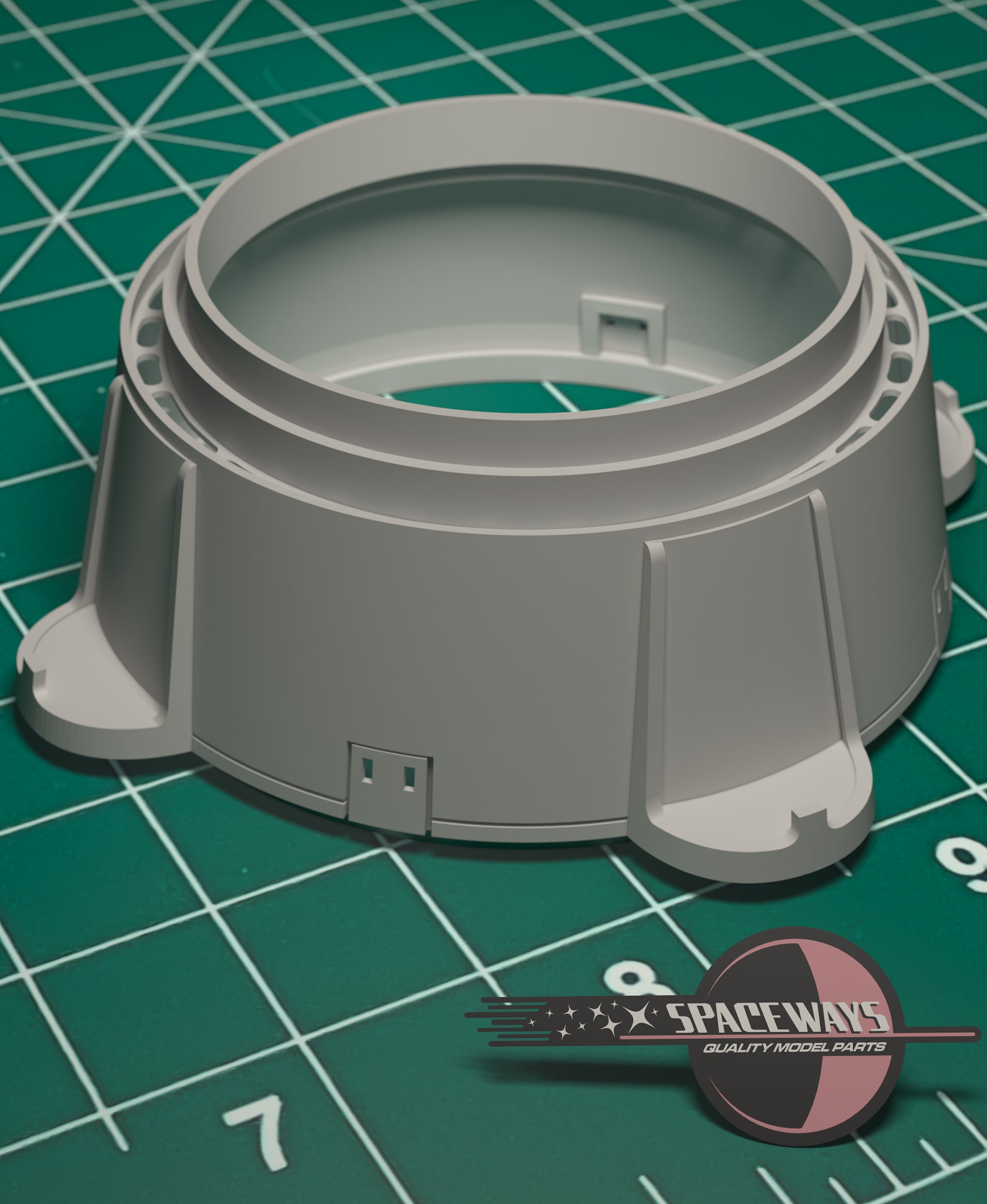 1/350 Refit Accurate Deflector Housing Replacement 3d model