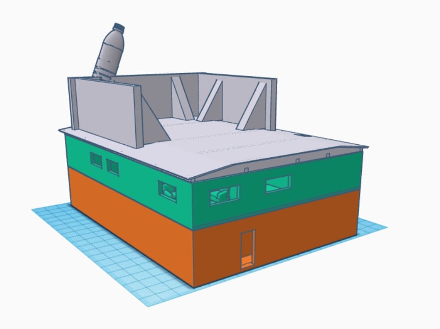 Independent Grocery Store 3d model