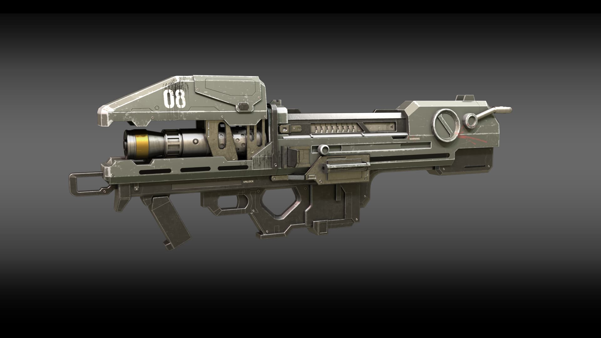 Halo Spartan Laser 3d model