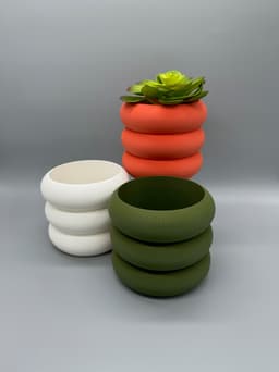 Bubble Planter with Drainage 3d model