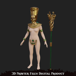 Fantasy Serpent Queen Cosplay Outfit 3d model