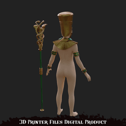 Fantasy Serpent Queen Cosplay Outfit 3d model