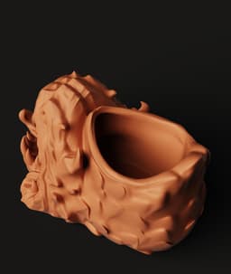Monster Maw Pen Holder | Ferocious Beast Desk Accessory 3d model