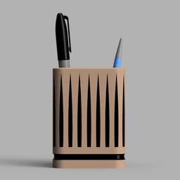 Modern Tribal Pen Cup 3d model