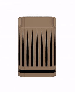 Modern Tribal Pen Cup 3d model