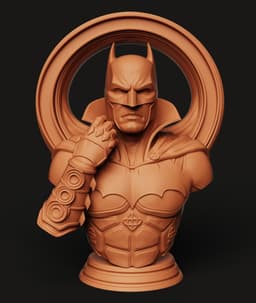 Dark Knight Bust Signal Multi-Color 3MF | Hero Statue | Bambu Ready 3d model