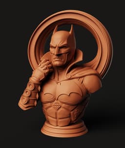 Dark Knight Bust Signal Multi-Color 3MF | Hero Statue | Bambu Ready 3d model