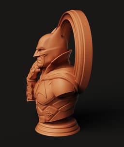 Dark Knight Bust Signal Multi-Color 3MF | Hero Statue | Bambu Ready 3d model