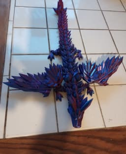 winged crystal dragon... really nice print 3d model