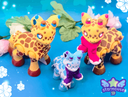 Cutie Giraffe Flexi 3d model