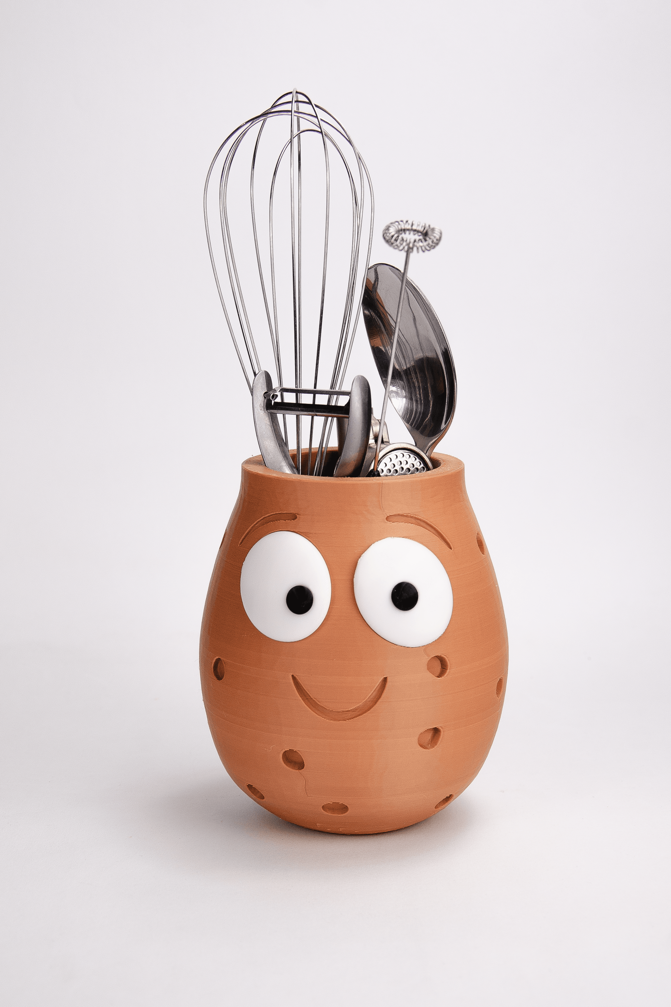 Smiley Potato Utensil Holder 3d model
