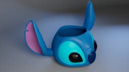 Stitch HALLOWEEN candy BUCKET 3d model