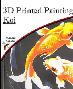 3D Printed Painting - Koi 3d model