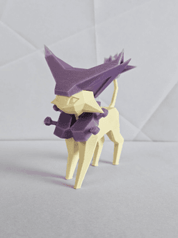 Delcatty Low Poly Pokemon 3d model