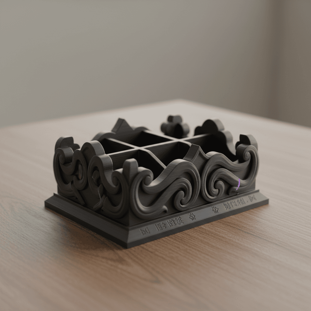 Rustic Kitchen Basket 3d model