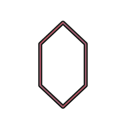 Rupee Gem Cookie Cutter STL File - 4 inches 3d model