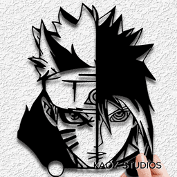 naruto wall art anime wall decor 3d model